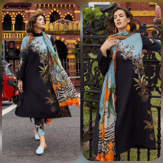 Digital Printed Lawn 3 Piece Suit