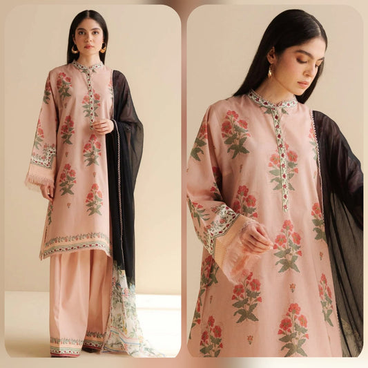 Digital Printed Lawn 3 Piece Suit