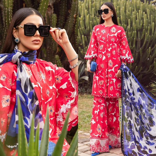Digital Printed 3 Piece Lawn Suit