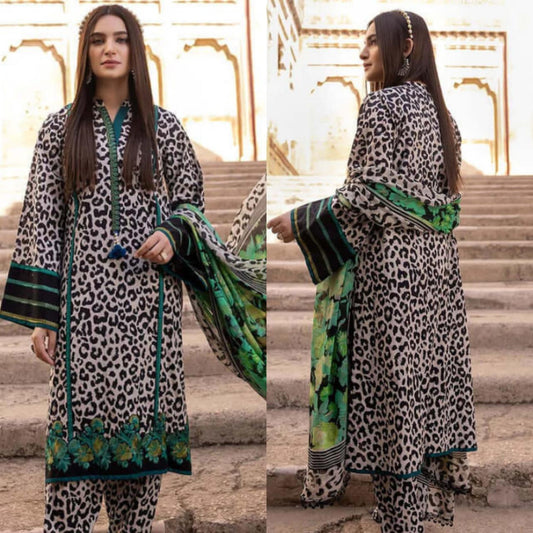 Digital Printed 3 Piece Lawn Suit