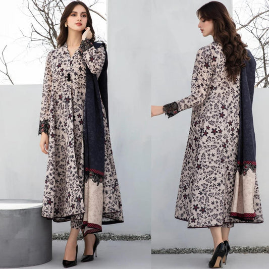 Digital Printed 3 Piece Lawn Suit