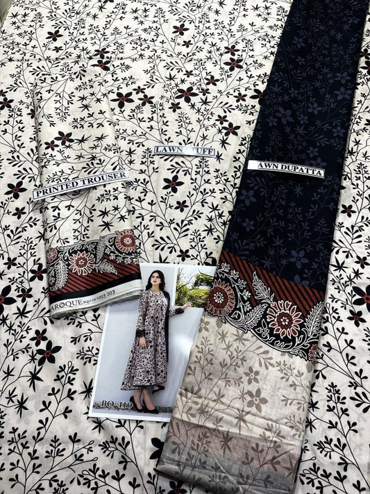 Digital Printed 3 Piece Lawn Suit