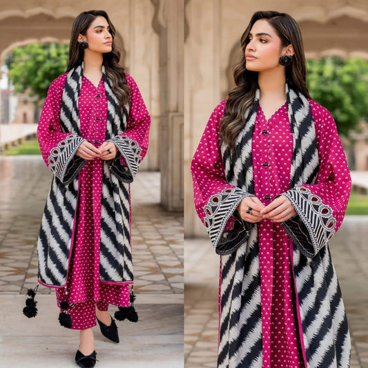 Digital Printed 3 Piece Lawn Suit