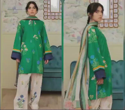 Digital Printed Lawn 3 Piece Suit
