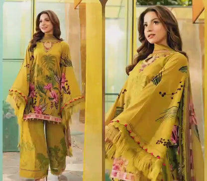 Digital Printed Lawn 3 Piece Suit