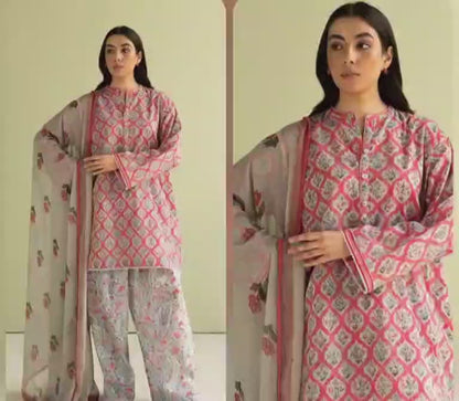 Digital Printed Lawn 3 Piece Suit